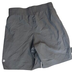 All in Motion Gray Performance Training Shorts Zipper Pockets Stretch Mens Small